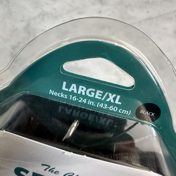 New SPORN Stop Pull Dog Training Harness Large/XL Necks 16-24" Black w/ Pouch - Picture 2 of 5